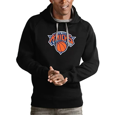 Antigua New York Knicks Team Logo Victory Pullover Hoodie