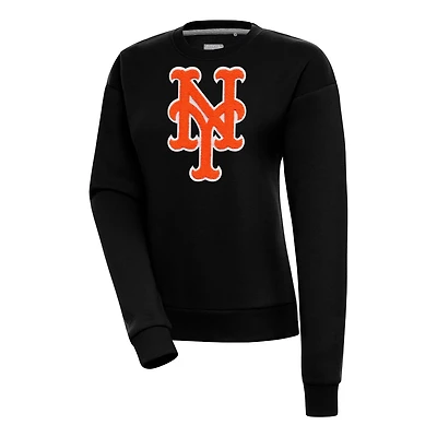 Antigua New York Mets Victory Chenille Pullover Sweatshirt