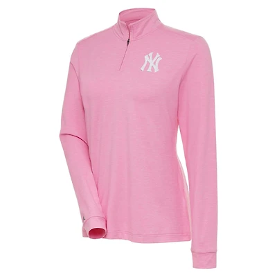 Antigua New York Yankees Mentor Quarter-Zip Pullover Top