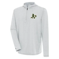 Antigua Oakland Athletics Tidy Quarter-Zip Hoodie