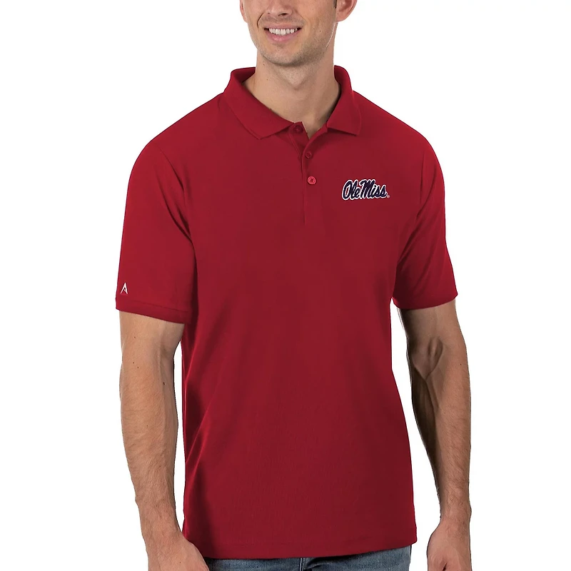 Antigua Ole Miss Rebels Legacy Pique Polo