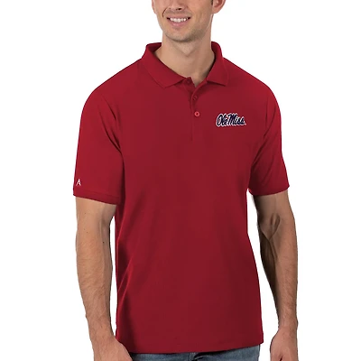 Antigua Ole Miss Rebels Legacy Pique Polo