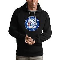 Antigua Philadelphia 76ers Team Logo Victory Pullover Hoodie