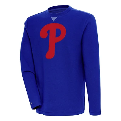 Antigua Philadelphia Phillies Flier Bunker Pullover Sweatshirt