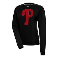 Antigua Philadelphia Phillies Victory Chenille Pullover Sweatshirt