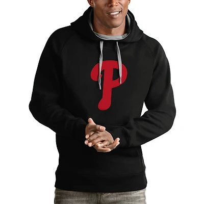 Antigua Philadelphia Phillies Victory Pullover Team Logo Hoodie
