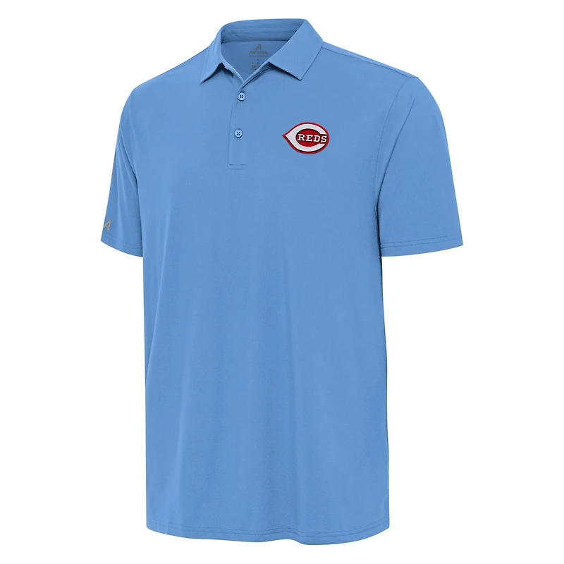 Antigua Powder Cincinnati Reds Era Polo