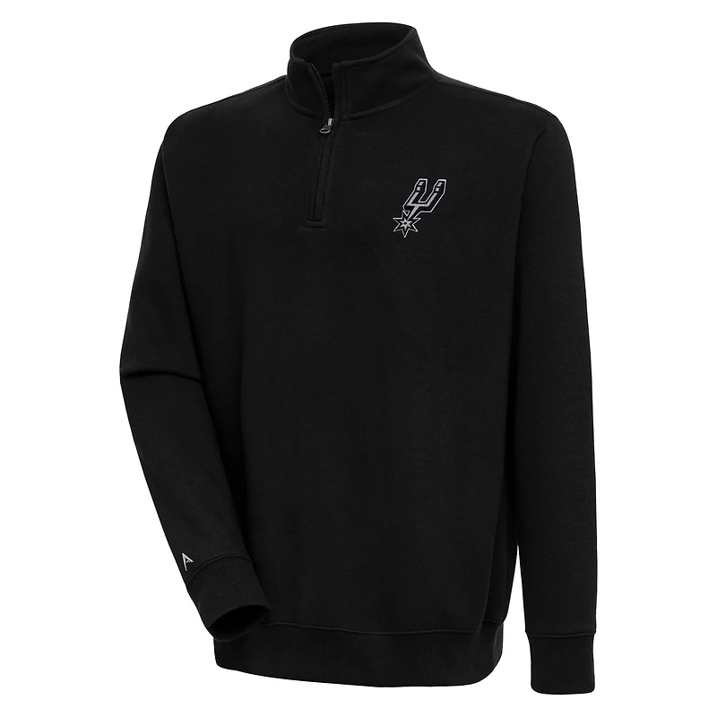 Antigua San Antonio Spurs Victory Quarter-Zip Pullover Top