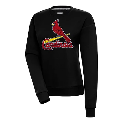 Antigua St Louis Cardinals Victory Chenille Pullover Sweatshirt