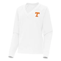 Antigua Tennessee Volunteers Varsity V-Neck Tri-Blend Pullover Sweatshirt