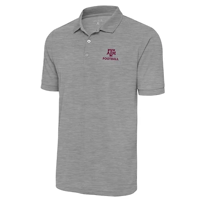 Antigua Texas AM Aggies Football Legacy Pique Polo