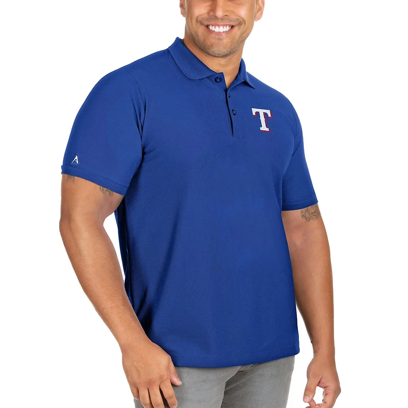 Antigua Texas Rangers Big Tall Legacy Pique Polo