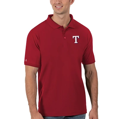 Antigua Texas Rangers Legacy Pique Polo