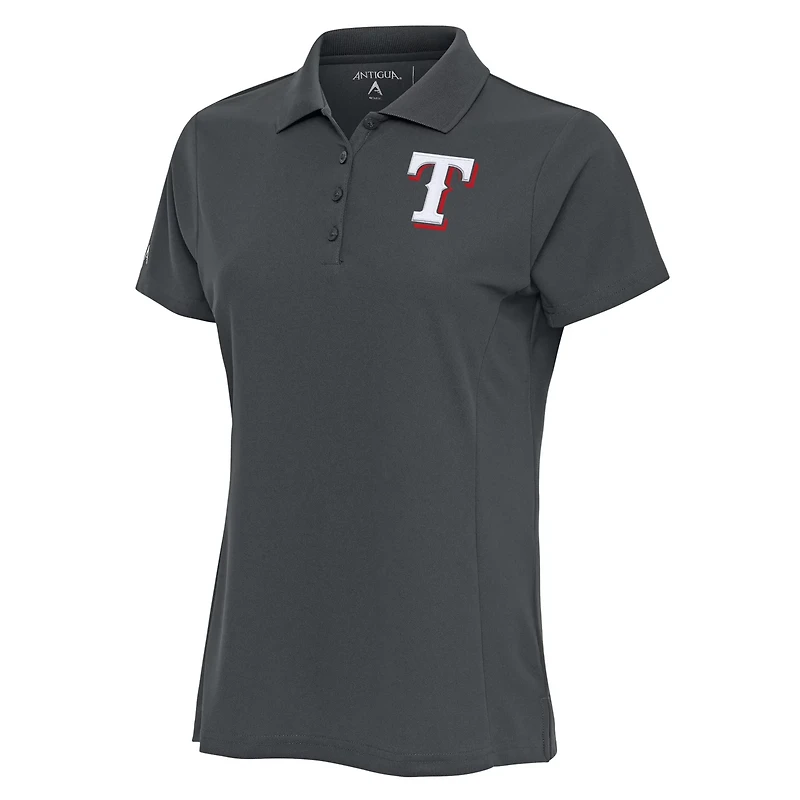 Antigua Texas Rangers Logo Legacy Pique Polo