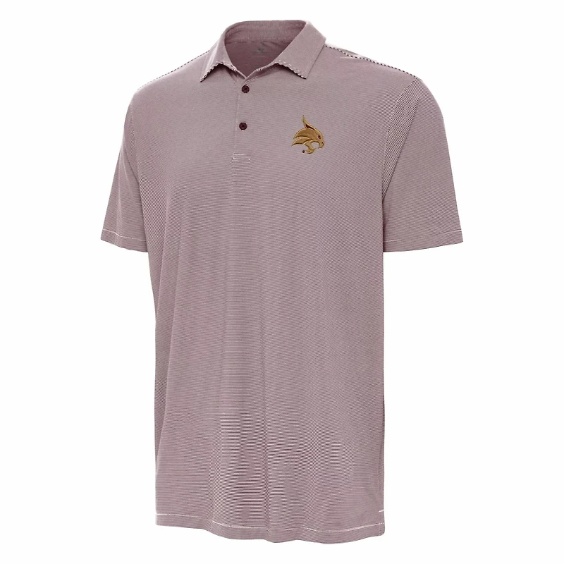 Antigua Texas State Bobcats Twine Polo