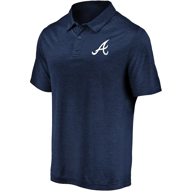Atlanta Braves Iconic Striated Primary Logo Lightweight Polo