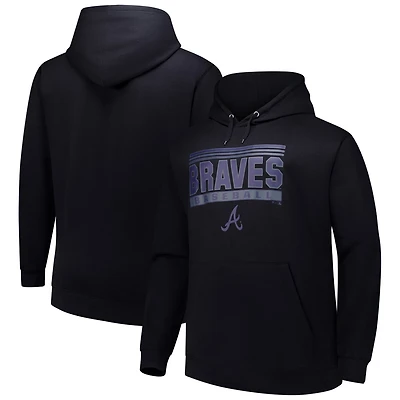 Atlanta Braves Stack Fleece Pullover Hoodie