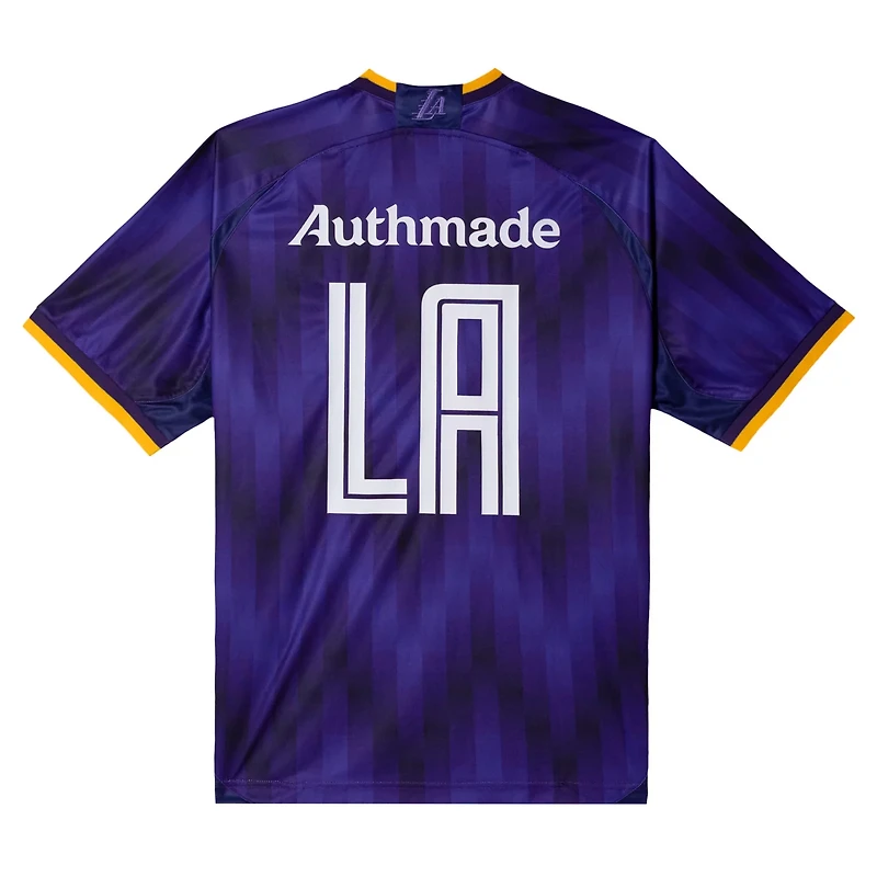 Authmade x NBA Los Angeles Lakers Soccer Kit Fashion Jersey
