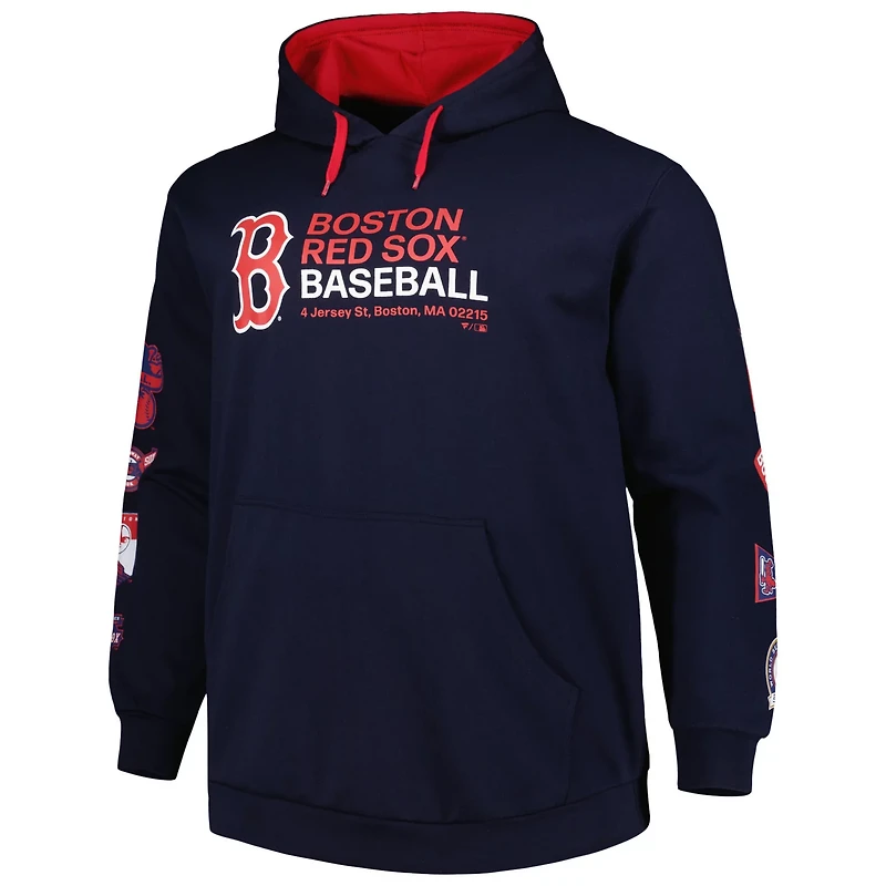 Boston Red Sox Big  Tall Fleece Pullover Hoodie