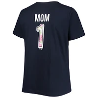 Boston Red Sox Plus 1 Mom 2-Hit V-Neck T-Shirt