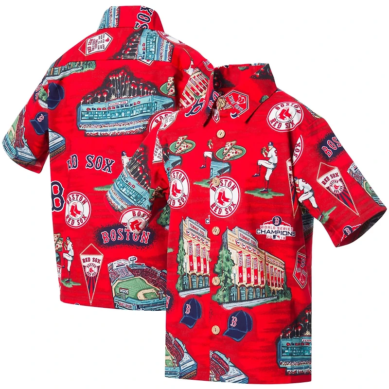 Boston Sox Reyn Spooner Scenic Button-Down Shirt 