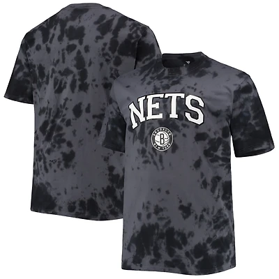 Brooklyn Nets Big  Tall Marble Dye Tonal Performance T-Shirt