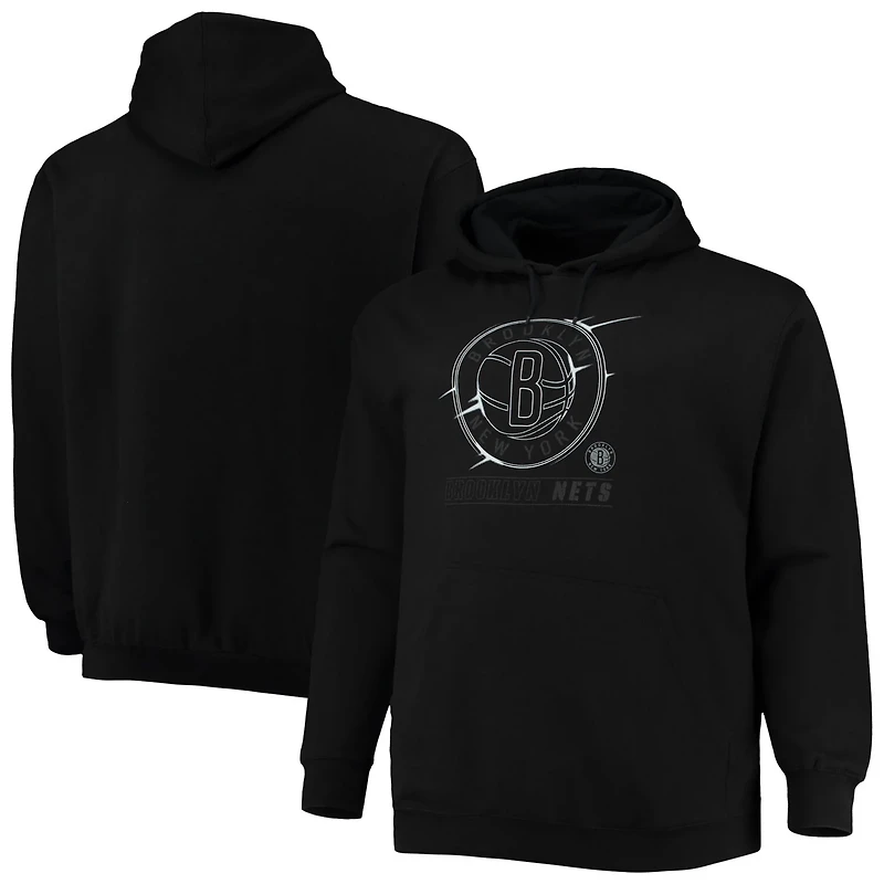 Brooklyn Nets Big  Tall Pop Pullover Hoodie