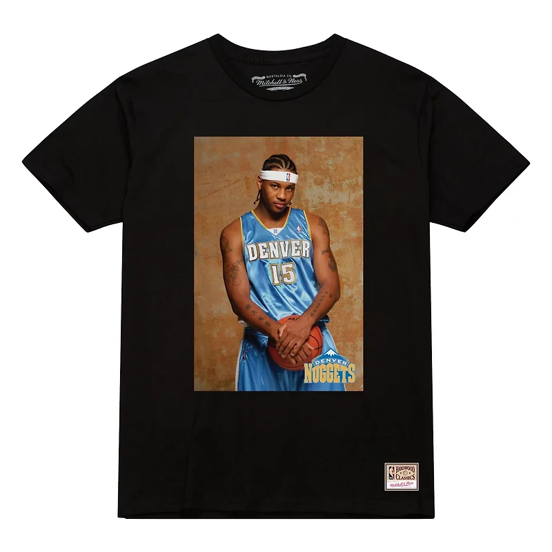 Carmelo Anthony Denver Nuggets Rookie Photo Name Number T-Shirt