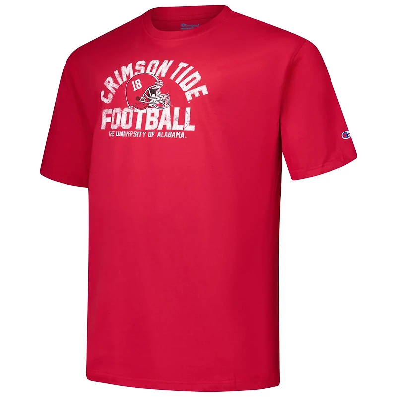 Champion Alabama Tide Big  Tall Football Helmet T-Shirt