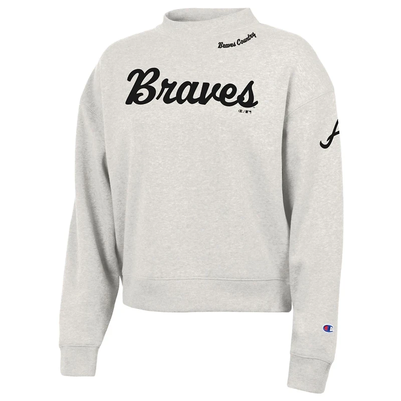 Champion Atlanta Braves Triumph Tri-Blend Sweatshirt