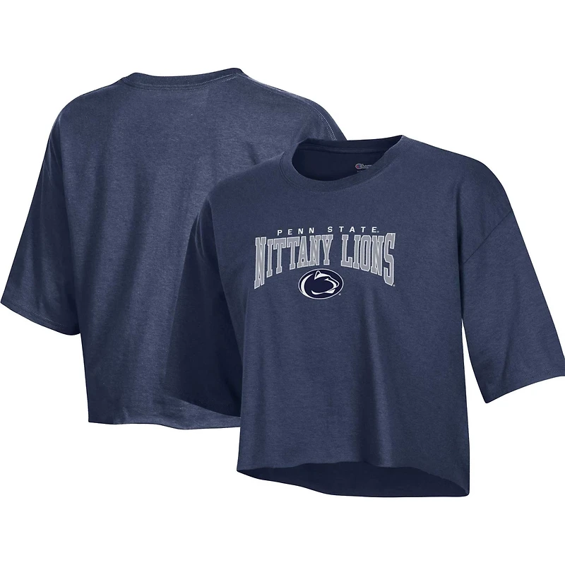 Champion Gray Penn State Nittany Lions Boyfriend Cropped T-Shirt