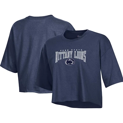 Champion Gray Penn State Nittany Lions Boyfriend Cropped T-Shirt