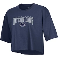 Champion Gray Penn State Nittany Lions Boyfriend Cropped T-Shirt