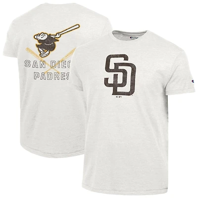 Champion Heather San Diego Padres Tri-Blend T-Shirt