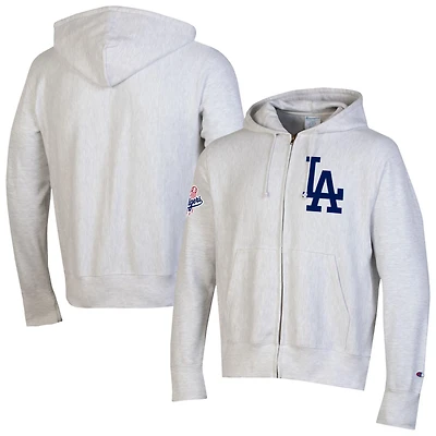 Champion Los Angeles Dodgers Reverse Weave Chenille Full-Zip Hoodie