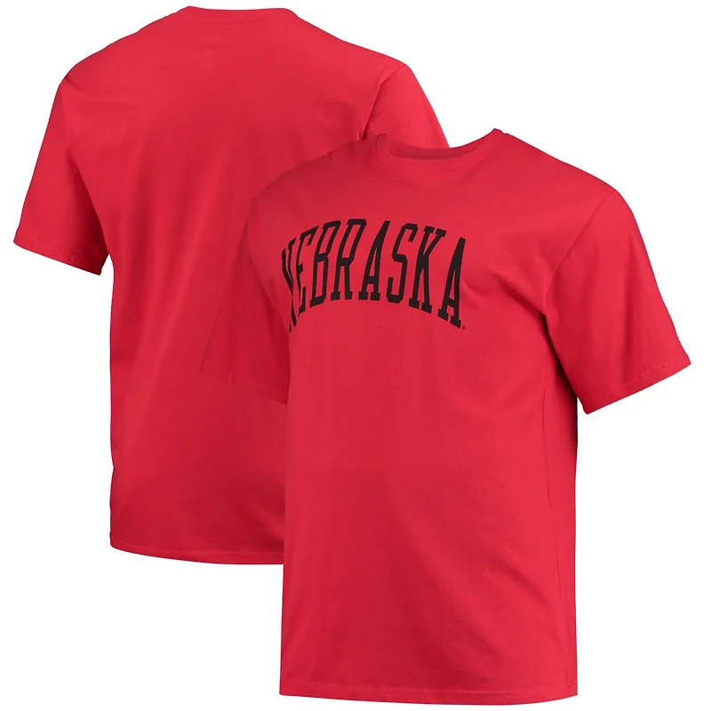 Champion Nebraska Huskers Big  Tall Arch Team Logo T-Shirt