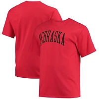 Champion Nebraska Huskers Big  Tall Arch Team Logo T-Shirt