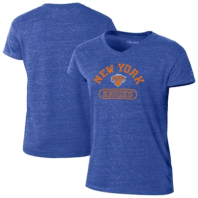 Champion New York Knicks Tri-Blend V-Neck T-Shirt