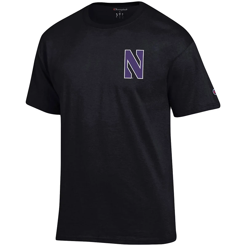 Champion Northwestern Wildcats Stack 2-Hit T-Shirt