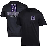 Champion Northwestern Wildcats Stack 2-Hit T-Shirt