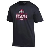 Champion Ohio State Buckeyes College Football Playoff 2024 National Champions Schedule T-Shirt