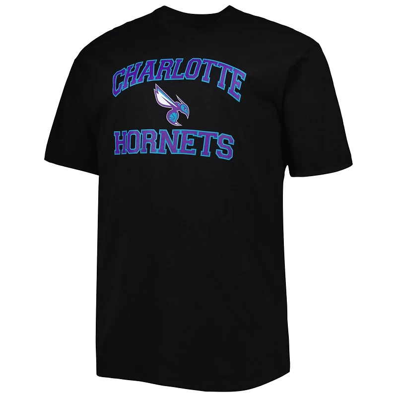 Charlotte Hornets Big  Tall Heart Soul T-Shirt