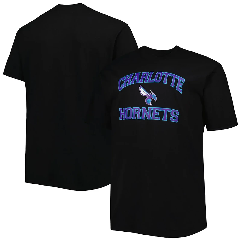 Charlotte Hornets Big  Tall Heart Soul T-Shirt