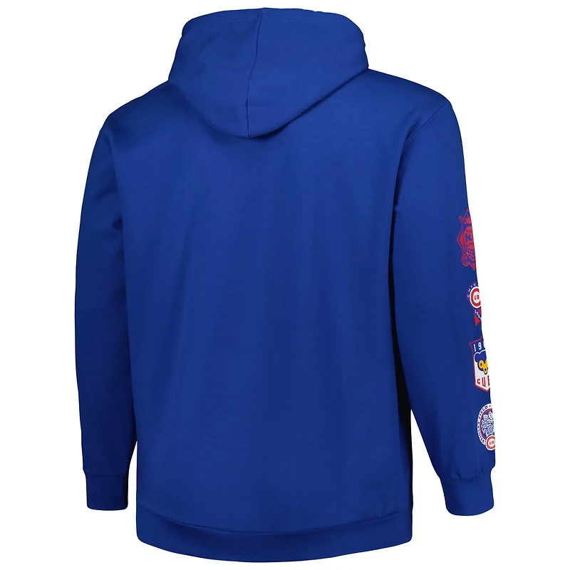 Chicago Cubs Big  Tall Fleece Pullover Hoodie
