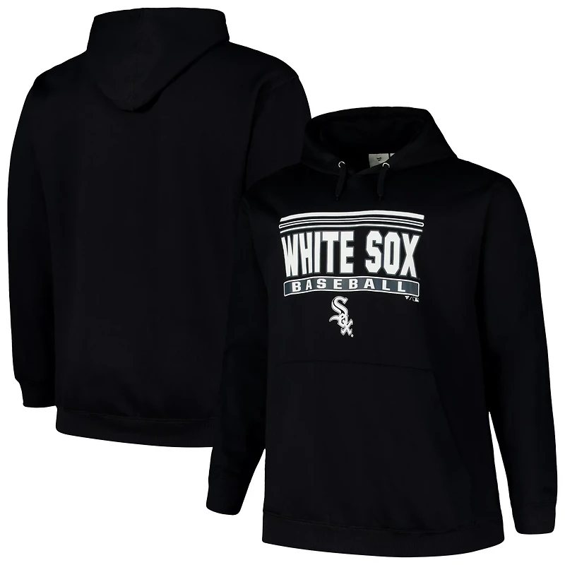 Chicago White Sox Stack Fleece Pullover Hoodie