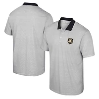 Colosseum /Black Army Black Knights Print Stripe Polo