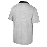 Colosseum /Black Army Black Knights Print Stripe Polo