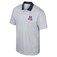 Colosseum /Navy Arizona Wildcats Print Stripe Polo