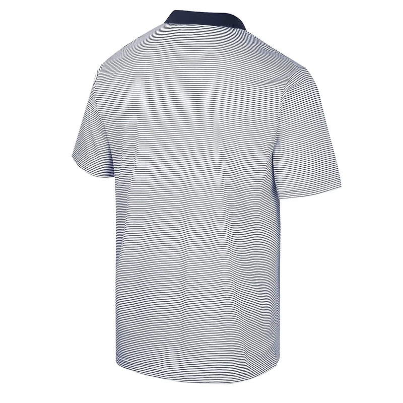 Colosseum /Navy Gonzaga Bulldogs Print Stripe Polo