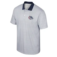 Colosseum /Navy Gonzaga Bulldogs Print Stripe Polo